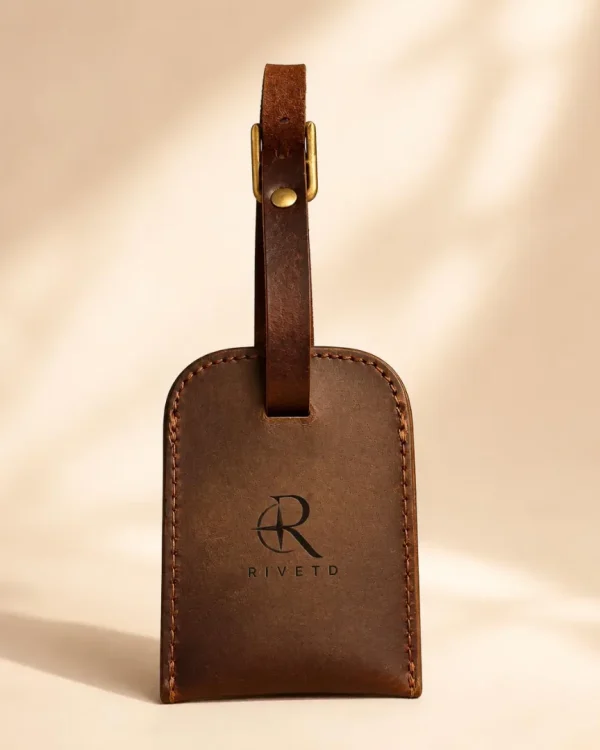 Rivetd Full Leather Luggage Tag by Rivetd Co
